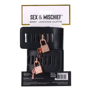 Brat Locking Cuffs - Black cuffs / restraints - product detail
