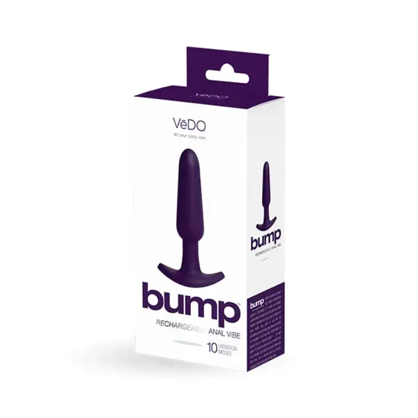 Bump Rechargeable Anal Vibe - Purple - anal toys - main product image