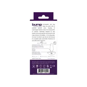 Bump Rechargeable Anal Vibe - Purple - anal toys - product image 4