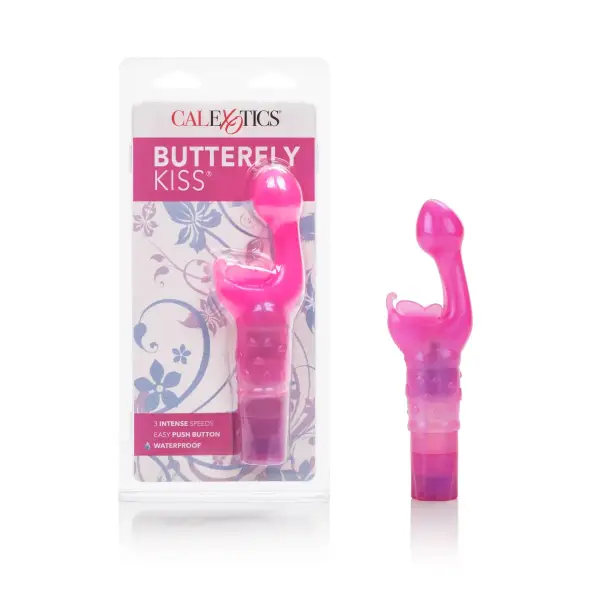 Butterfly Kiss Vibe - Pink 3 Butterfly Kiss Vibe - Pink – rabbit vibrator – view 4