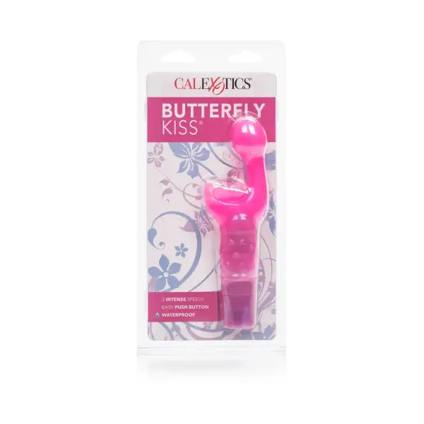 Butterfly Kiss Vibe - Pink 4 Butterfly Kiss Vibe - Pink – rabbit vibrator – view 5