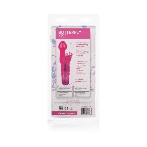 Butterfly Kiss Vibe - Pink 5 Butterfly Kiss Vibe - Pink – rabbit vibrator – view 6