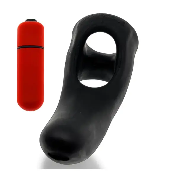 Buzzfuck Taint Vibe-Sling - Tar Ice 5 Buzzfuck Taint Vibe-Sling - Tar Ice cock ring sex toy - additional view