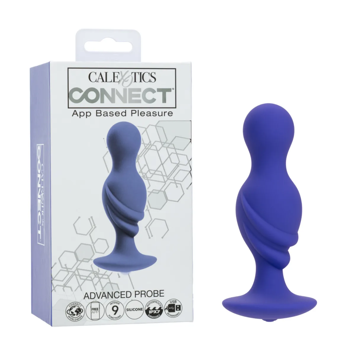 Calexotics Connect Advanced Probe - Purple phone controlled vibrator - main image