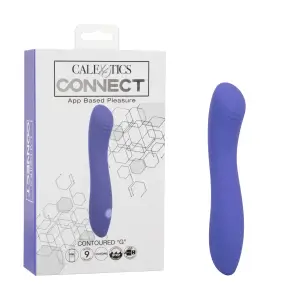 Calexotics Connect Contoured "G" - Periwinkle - app controlled vibrator - main product image