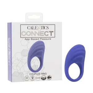 Calexotics Connect Couples Ring - Periwinkle remote vibrating cock ring - main image