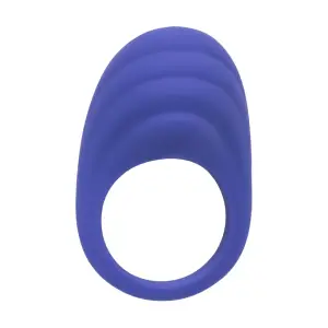 Calexotics Connect Couples Ring - Periwinkle remote vibrating cock ring - additional view