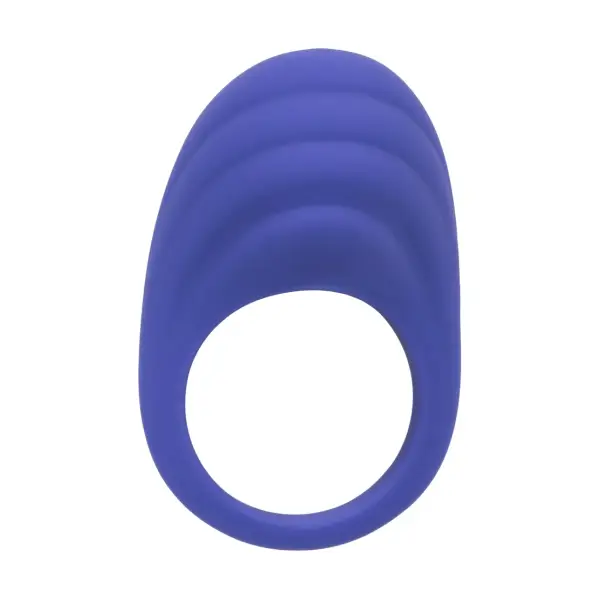 Calexotics Connect Couples Ring - Periwinkle remote vibrating cock ring - additional view