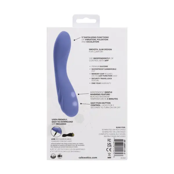 Calexotics Connect Warming Wand - Purple - view 2