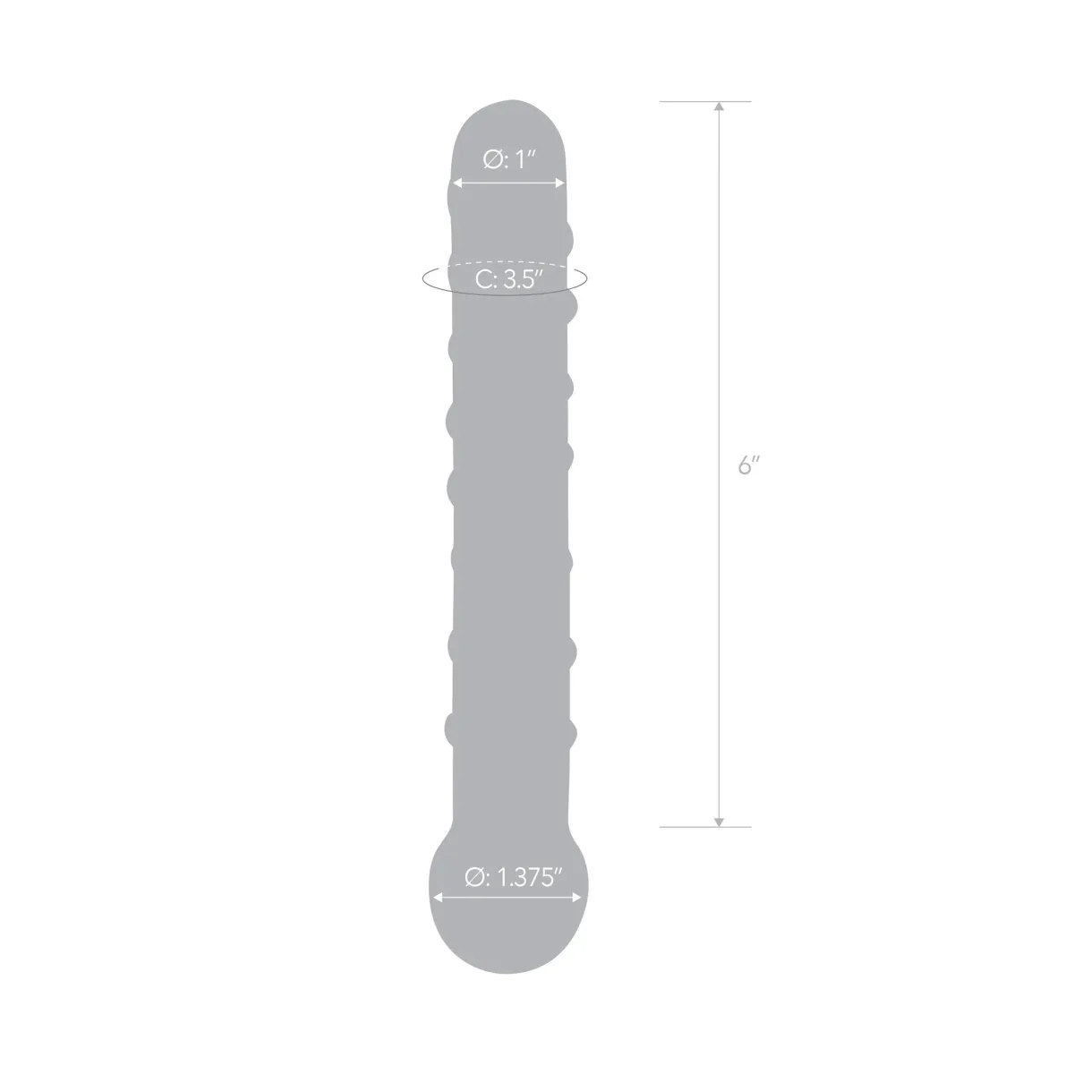Callisto Clear Glass Dildo - view 1