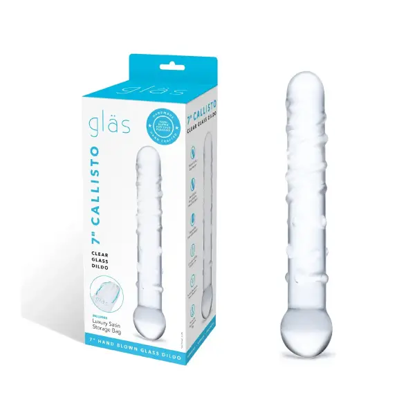 Callisto Clear Glass Dildo - view 2