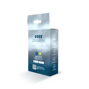 Camtoyz Vibrating Ring Doku - Black - app controlled vibrating cock ring - main product image