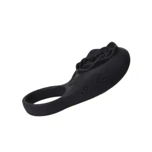 Camtoyz Vibrating Ring Doku - Black - app controlled vibrating cock ring - product image 3