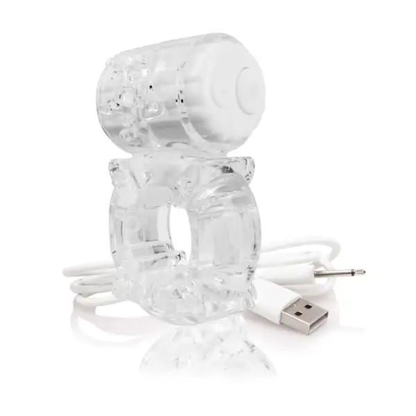 Charged Big O - Clear - Each - vibrating cock ring - product image 4