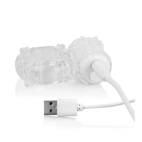 Charged Big O - Clear - Each - vibrating cock ring - product image 5