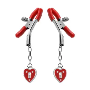 Charmed Heart Padlock Nipple Clamps 4 Charmed Heart Padlock Nipple Clamps nipple clamps - main image