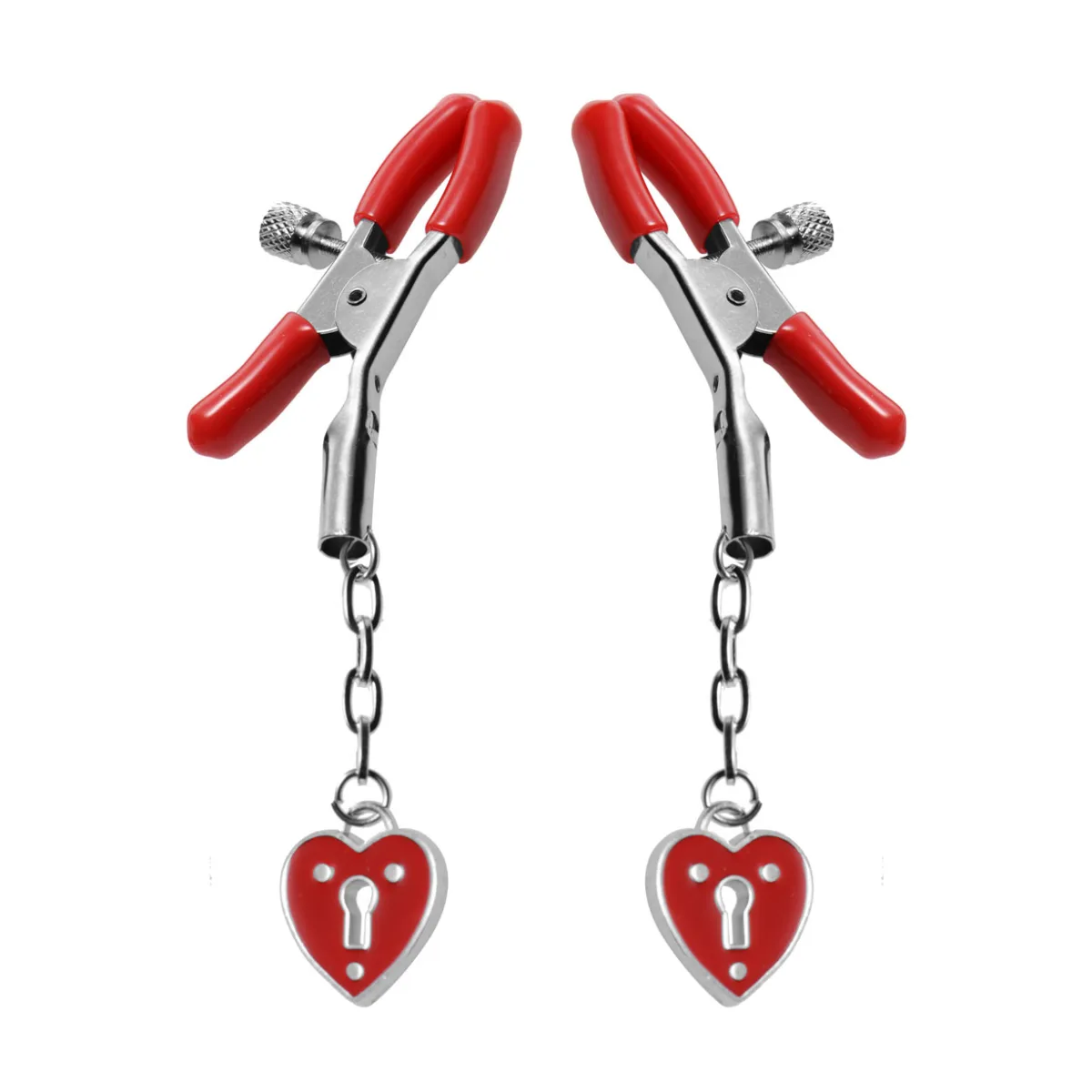 Charmed Heart Padlock Nipple Clamps nipple clamps - main image