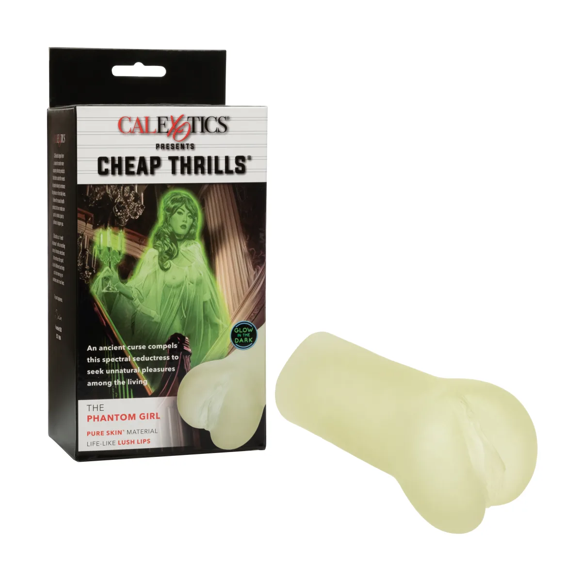 Cheap Thrills - the Phantom Girl - Glow in the Dark pocket pussy male masturbator - alternate angle