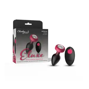 Cheeky Charms Eluxe Vibrating Gem Plug With Remote remote vibrating butt plug - main image