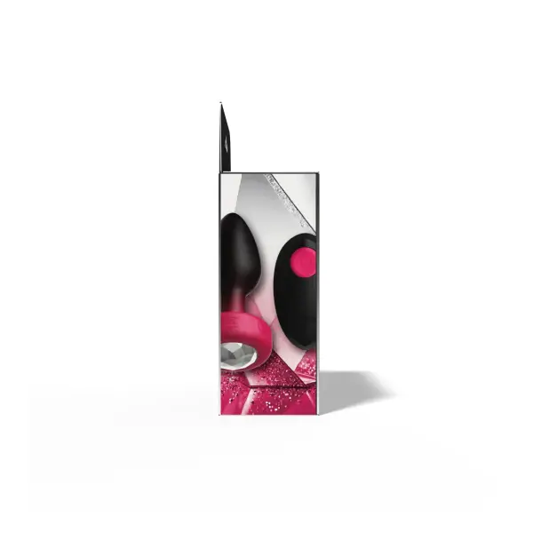 Cheeky Charms Eluxe Vibrating Gem Plug With Remote remote vibrating butt plug - packaging view