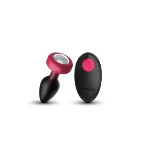 Cheeky Charms Eluxe Vibrating Gem Plug With Remote remote vibrating butt plug - additional view