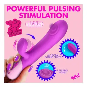 Clit Tapping Pulsing Rabbit - Purple - view 5