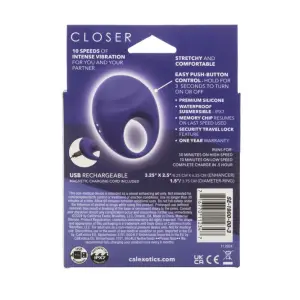 Closer Intimate Rechargeable Ring Embrace - Purple 4 Closer Intimate Rechargeable Ring Embrace - Purple - rechargeable vibrating cock ring - main product image