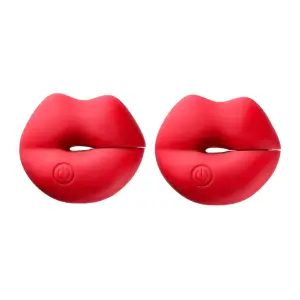 Cloud 9 Naughty Nips Nipple Clamps - Red nipple clamps - detail view