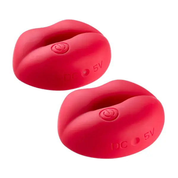 Cloud 9 Naughty Nips Nipple Clamps - Red nipple clamps - additional view