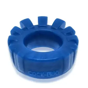 Cock-Lug Lugged Cockring - Marine Blue - cock ring - product image 4