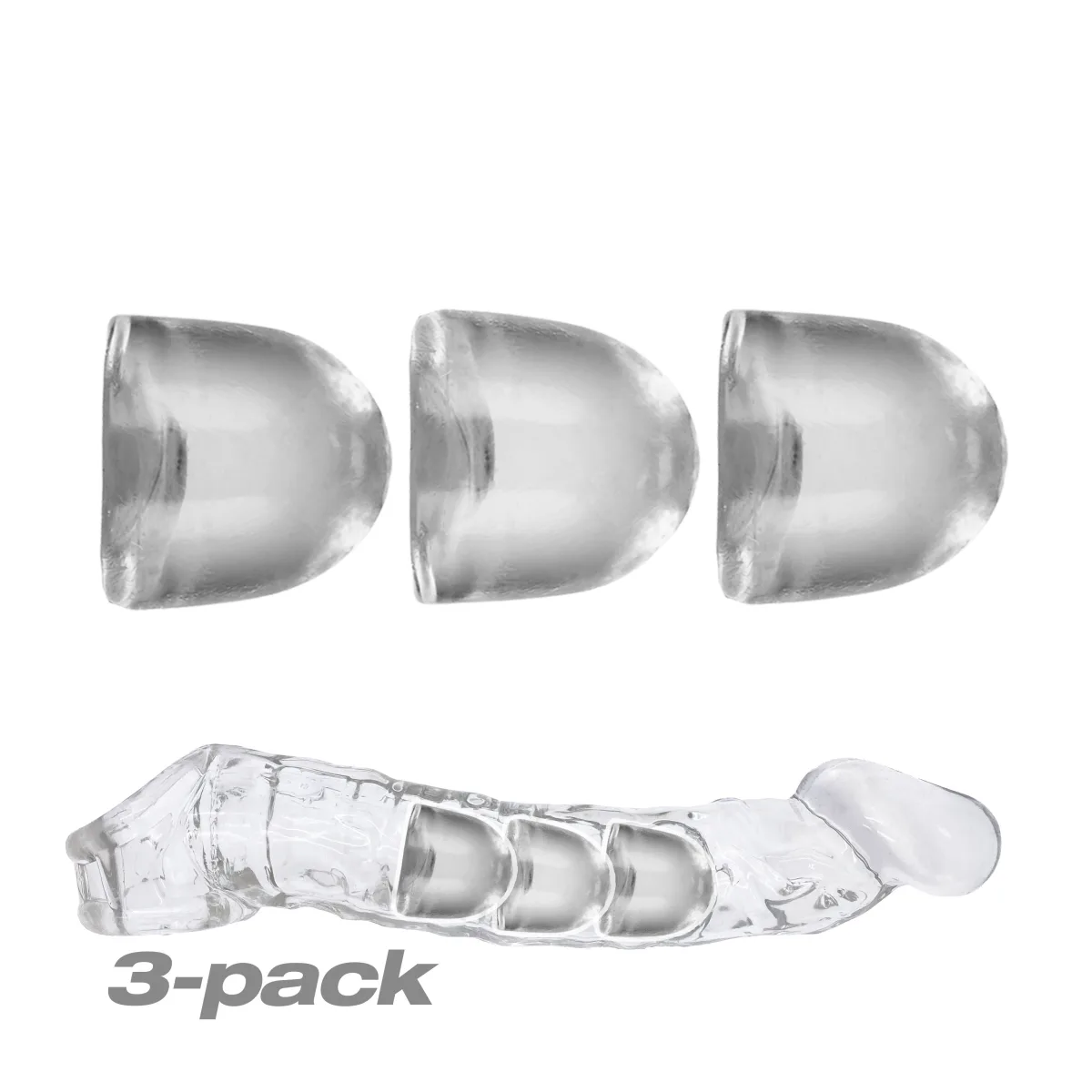 Cocksheath Adjustfit 3 Pack Bullet Inserts best male masturbation sleeve - main image