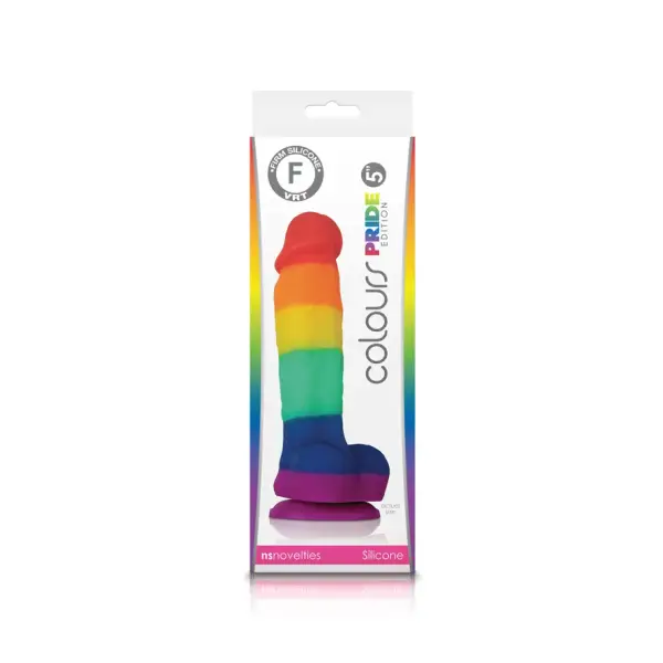 Colours Pride Edition - 5 in Dildo - Rainbow pegging with dildo - main product image