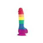Colours Pride Edition - 6 in Dong - Rainbow pegging with dildo - main product image