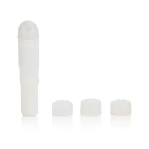 Compact Waterproof Personal Travel Massager With 4 Tips - White - massager vibrator - product image 2