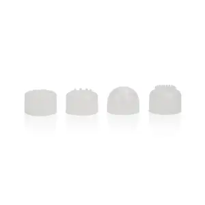 Compact Waterproof Personal Travel Massager With 4 Tips - White - massager vibrator - product image 6