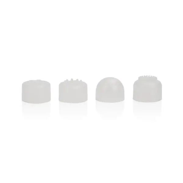 Compact Waterproof Personal Travel Massager With 4 Tips - White - massager vibrator - product image 6