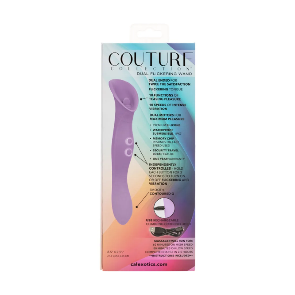 Couture Collection Dual Flickering Wand - Purple - view 1