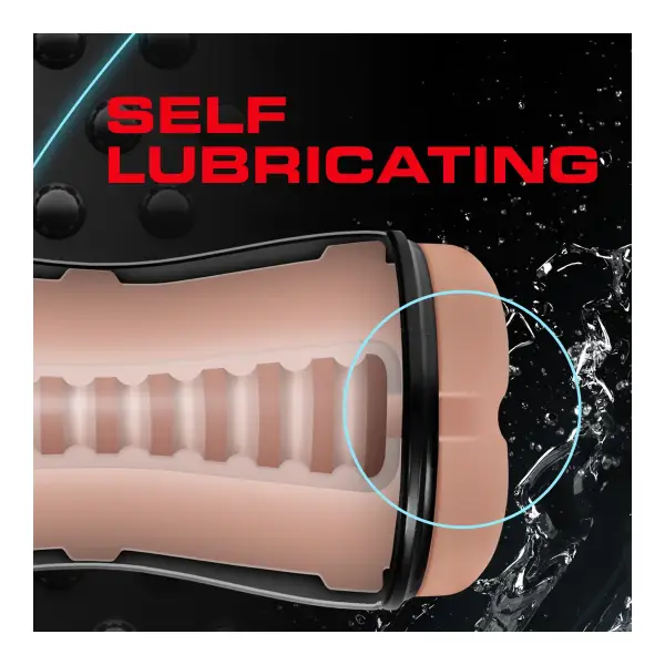 Coverboy - Bad Boy Next Door - Self Lubricating Stroker - Beige 2 Coverboy - Bad Boy Next Door - Self Lubricating Stroker - Beige male masturbator - product detail