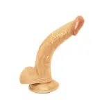 Coverboy - Soldier Boy - Beige curved realistic dildo - main product image