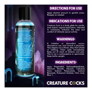 Creature Cum Blue Water-Based Lubricant 4oz packaging or alternate view 2