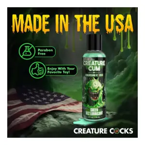 Creature Cum Green Water-Based Lubricant 4oz packaging or alternate view 3