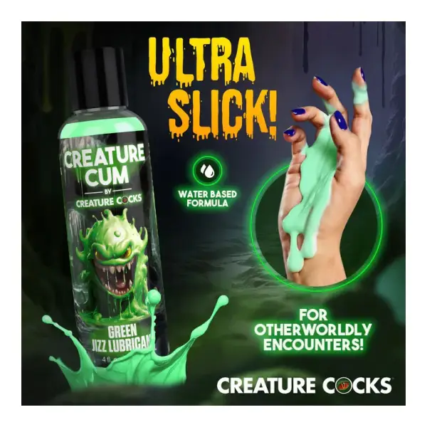 Creature Cum Green Water-Based Lubricant 4oz packaging or alternate view 4