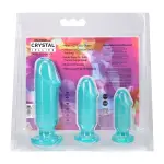 Crystal Jellies - Anal Starter Kit - Teal anal training dildo - main product image