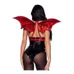 Devil Wing Body Harness - Os - Red roleplay lingerie - main product image
