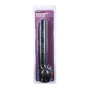Dick Rambone Cock - 17 in - Black big black realistic dildo - retail packaging
