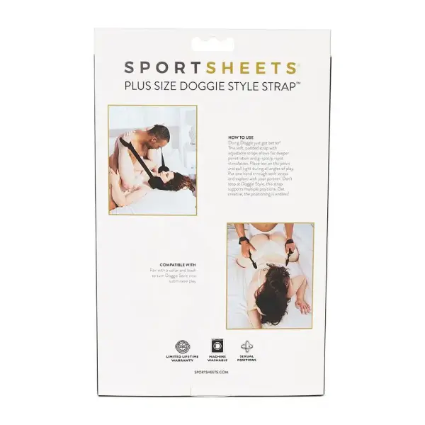 Doggie Style Strap - Plus Size - Black - strap on dildo harness - product image 3