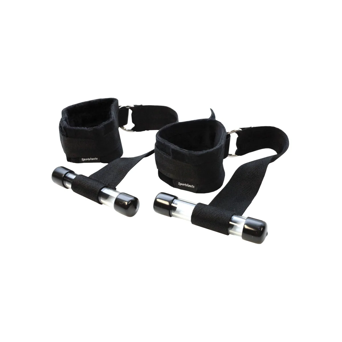 Door Jam Cuffs - Black - bondage cuffs - main product image