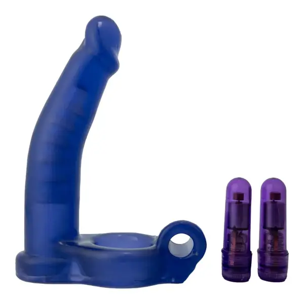 Double Penetrator Ultimate Cockring-Purple - vibrating cock ring - product image 2