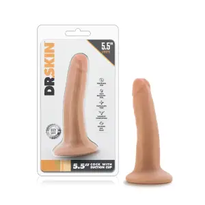 Dr. Skin - 5.5 in Cock with Suction Cup - Vanilla - view 1