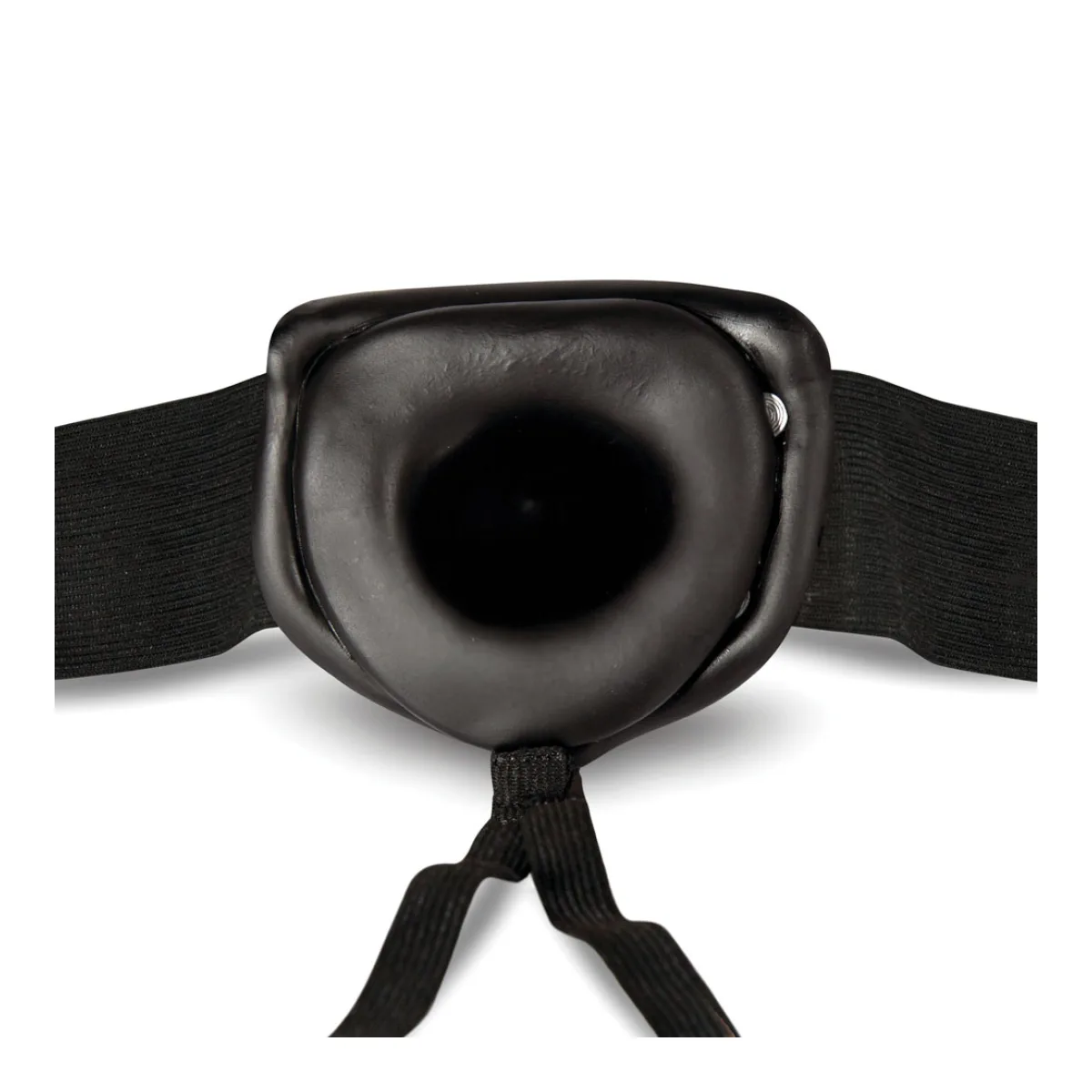Dr. Skin - 7 Inch Hollow Strap on - Black - harness compatible dildo - main product image